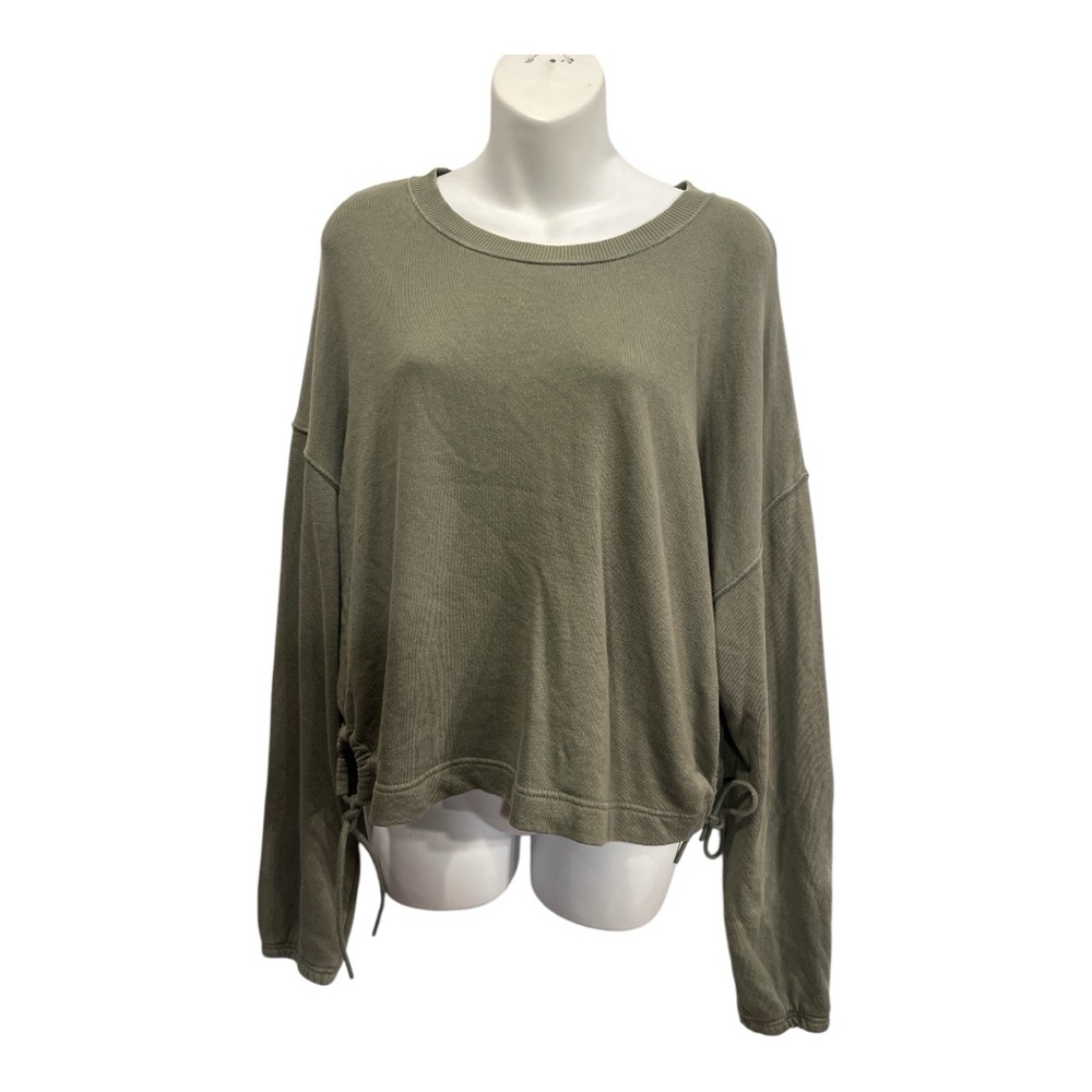Aerie Off Line Olive Green sweatshirt